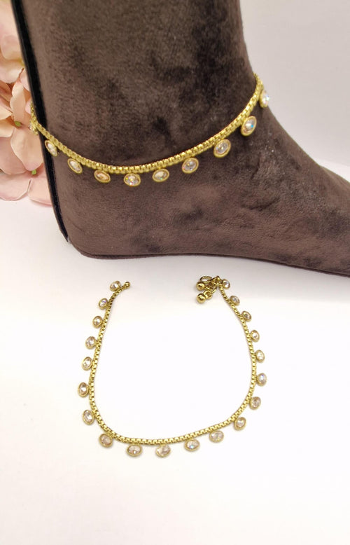 Simple Sleek Gold Anklets