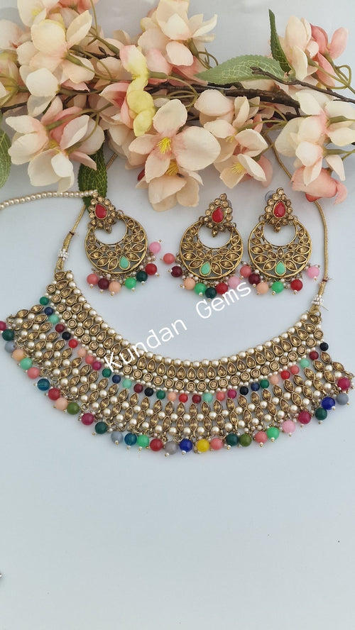 Multicolor Necklace Set