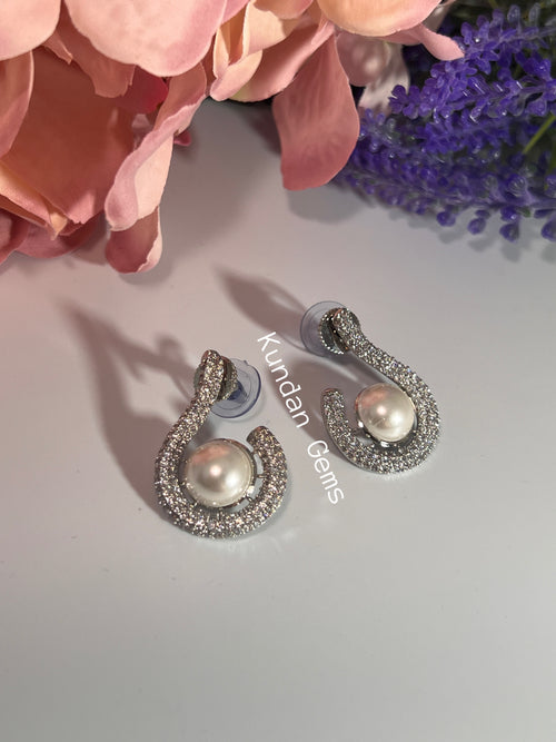 Silver Pearl AD Stud