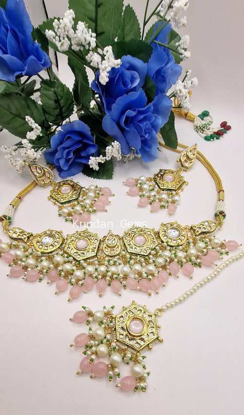Meenakari Kundan Choker Set