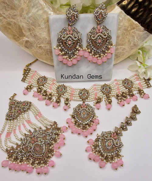 Pakistani Collar Style 4 Piece Set