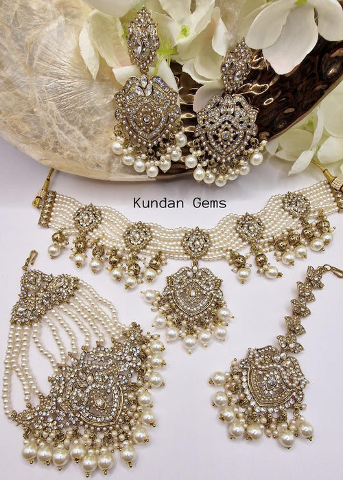 Pakistani Collar Style 4 Piece Set
