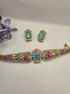 Multi Chocolate Moissanite Choker Set