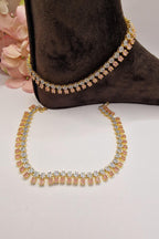 Gold Polish AD Anklet