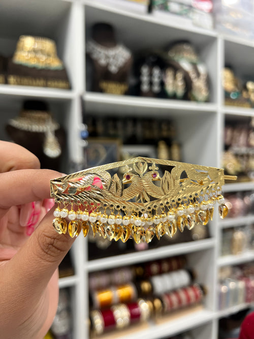 Punjabi Traditional Gold Hair Clip