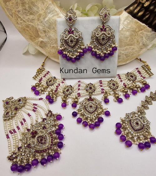 Pakistani Collar Style 4 Piece Set