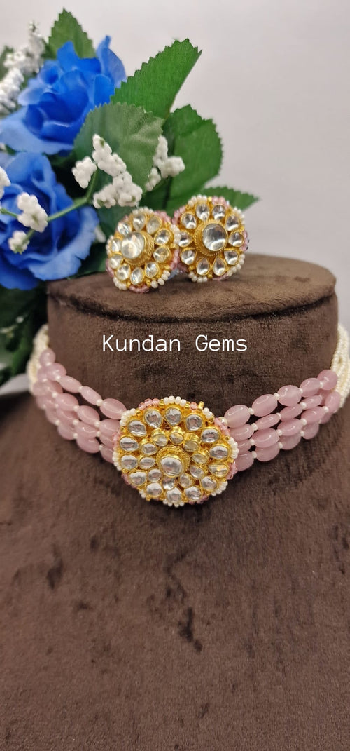 Pachi Kundan Sleek Choker Set