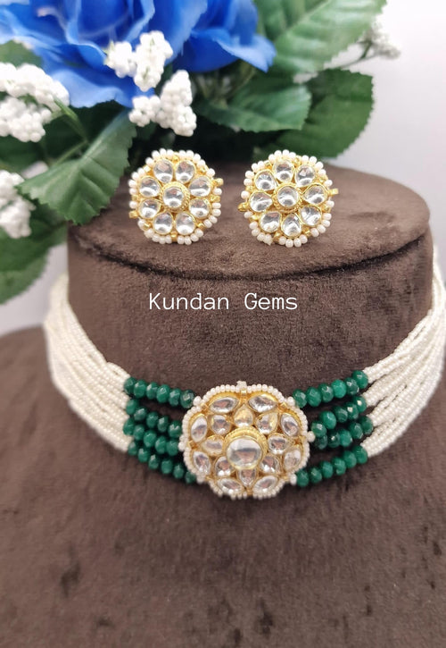 Pachi Kundan Sleek Choker Set