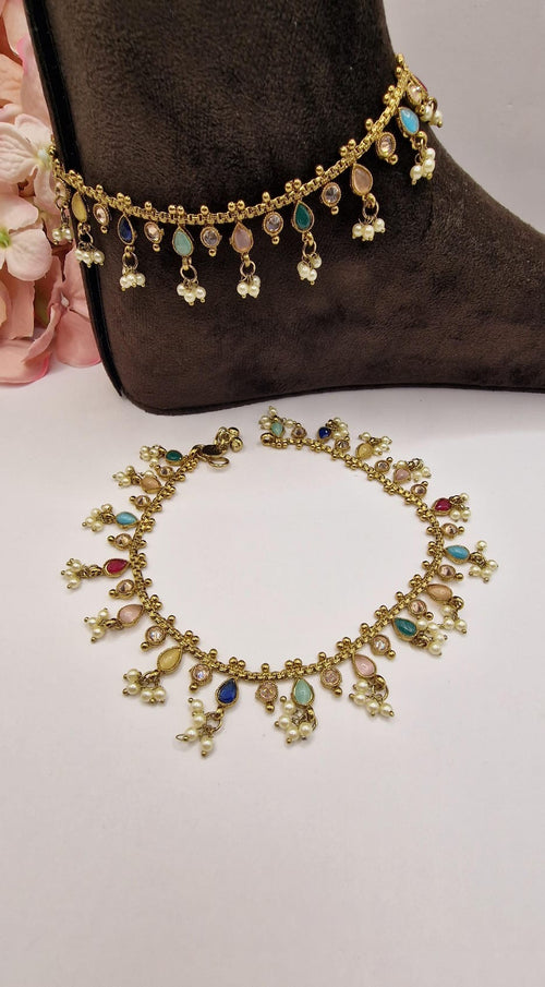 Sleek Multi Anklet