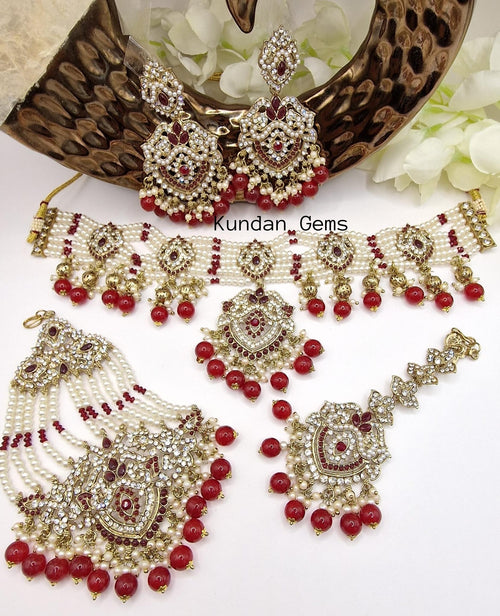 Pakistani Collar Style 4 Piece Set
