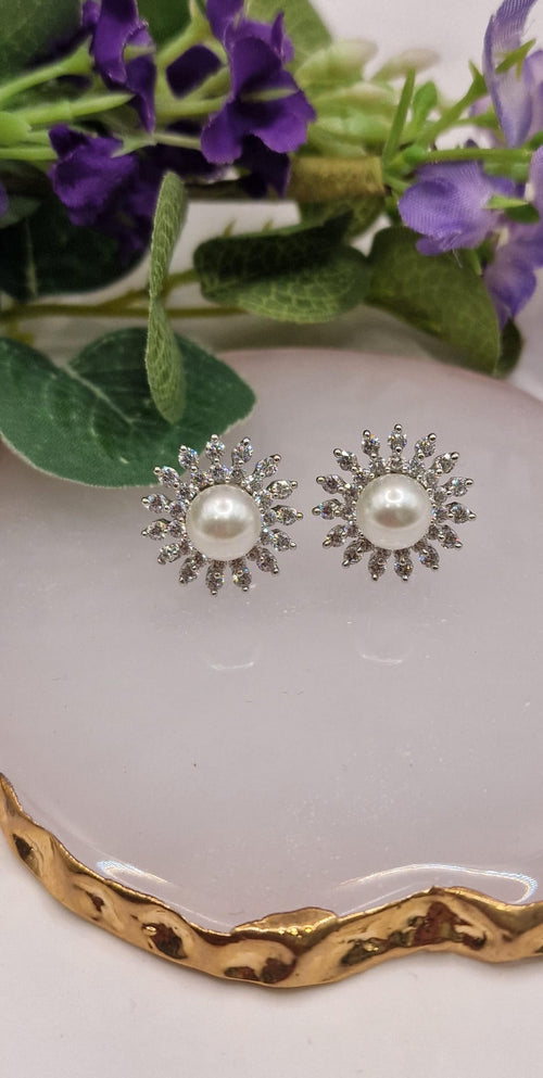 Small Cute AD Pearl Studs