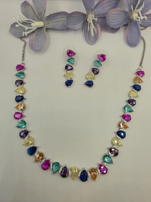 Premium Multi Single Line Necklace Set