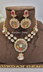 Moissanite Droplet Necklace Set