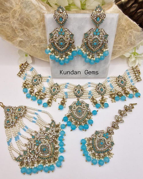 Pakistani Collar Style 4 Piece Set