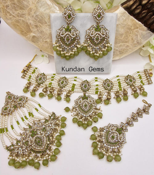 Pakistani Collar Style 4 Piece Set
