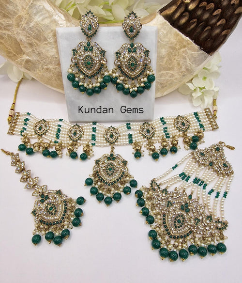 Pakistani Collar Style 4 Piece Set