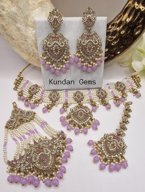 Pakistani Collar Style 4 Piece Set