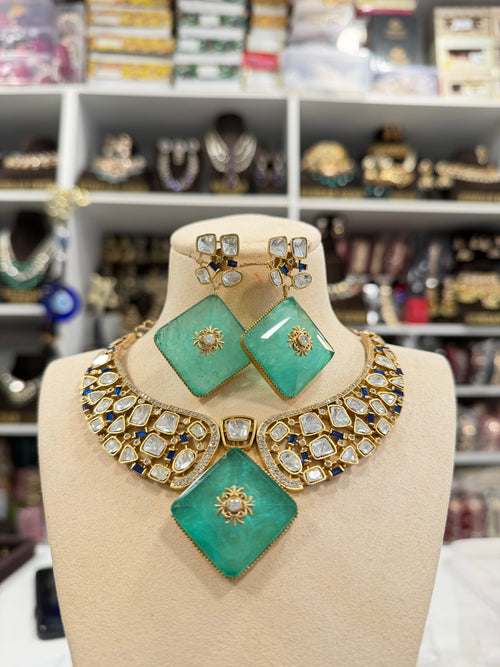 Statement Moissanite Necklace Set