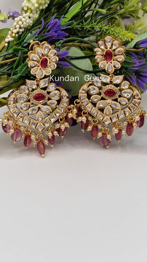 Medium Uncut Kundan Earring