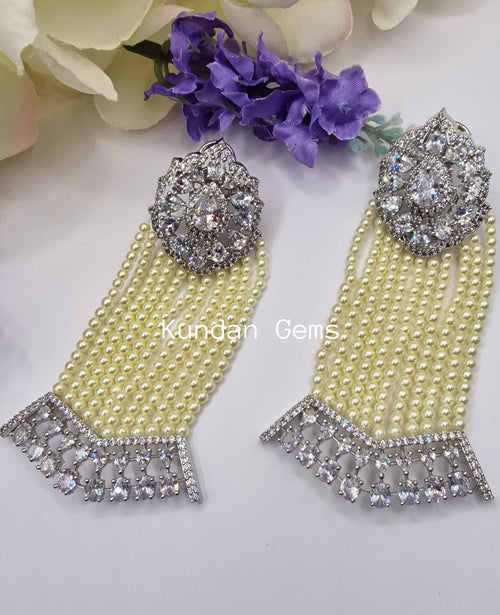 American Diamond long earrings