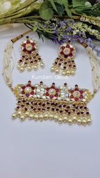 MOP Pachi Hot Pink Choker Set