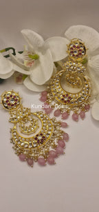 Oversized Baby Pink Pachi Earrings
