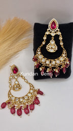 Uncut Kundan Gold based Earrings