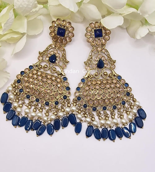 Statement Polki Earrings