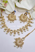 Uncut Kundan + Polki Necklace Set