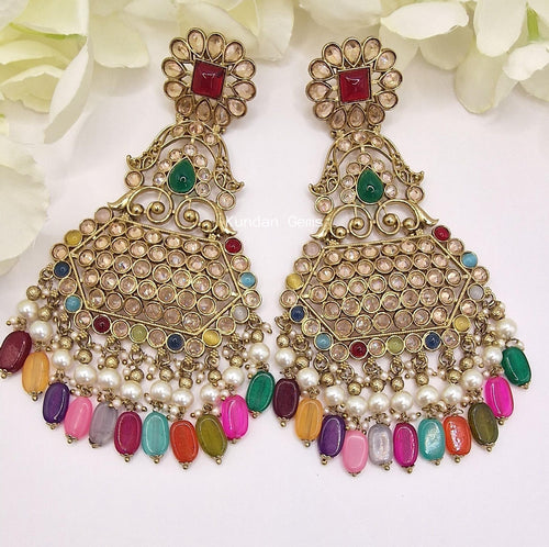 Statement Polki Earrings