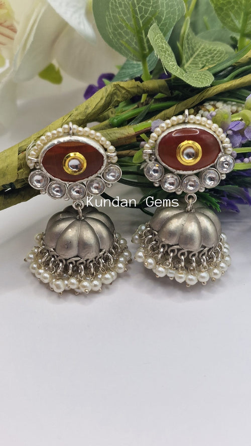 Small German Silver Jhumki