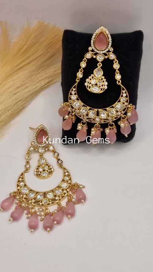 Uncut Kundan Gold based Earrings