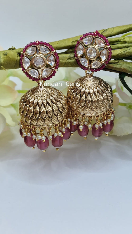 Uncut Kundan Jhumki