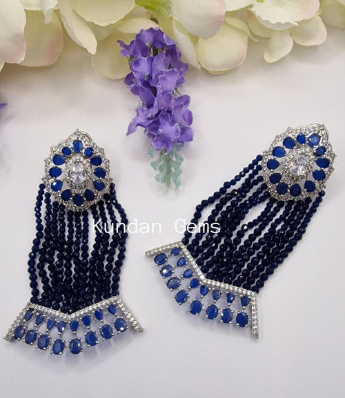 American Diamond long earrings