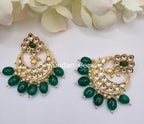 Uncut Kundan Gold Polish Small Earrings