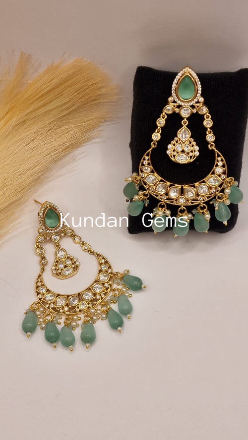 Uncut Kundan Gold based Earrings