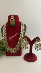 Green Mirror Long Mala