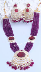 Purple Monalisa Long Mala
