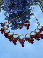 Red Kundan Necklace Set