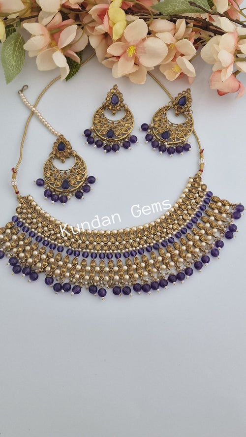 Midnight Purple Necklace Set