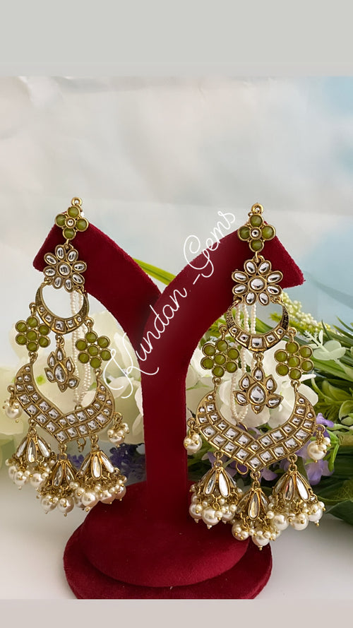 Mendhi earrings with sahare