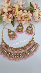 Baby pink necklace Set